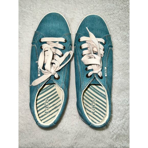 Taos Star Lace Up Sneaker in Turquoise - size 11 - Picture 3 of 8